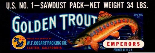 golden trout produce of usa