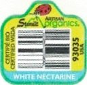 Stemilt Artisan organics certifie bio certified wsda 93035 usa white nectarin