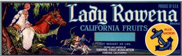 lady rowena produce of usa