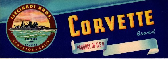 corvette produce of usa