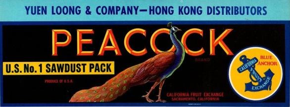peacock produce of usa