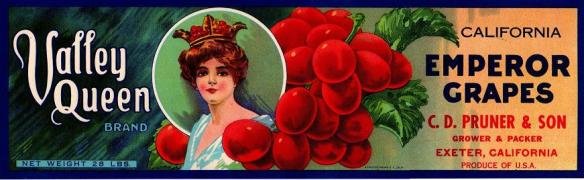 valley queen emperor grapes produce of usa