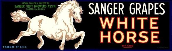 white horse sanher grapes produce of usa
