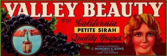 valley beauty petite sirah produce of usa