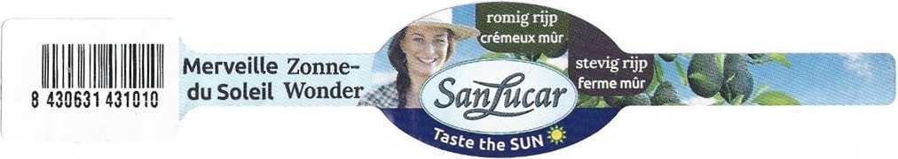 San Lucar romig rijp cremeux mur stevig rijp ferme mur Taste the sun 8430631431010 merveille du soleil zonne-wonder