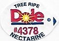 Dole tree ripe #4378 nectarine