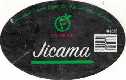 Cal fresco product of mexico anaheim ca 92801 usa #4626 jicama