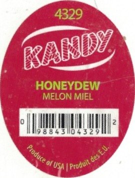 Kandy 4329 honeydew melon miel 098843043292 produce of usa produit des e.u.