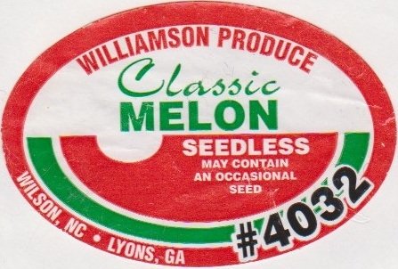 Williamson produce classic melon seedless #4032