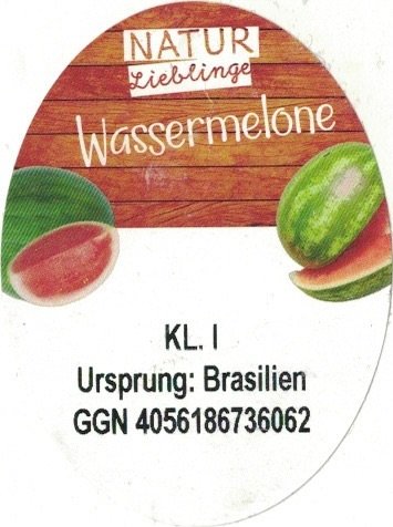 Natur lieblinge wassermelone kl. l ursprung: brasilien ggn 4056186736062