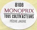 Monoprix 8108 tous cultiv acteurs peche jaune