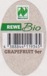 Rewe bio Naturland 4388844119345 grapefruit 9er