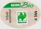 Rewe bio Schale verzehbar Naturland #144