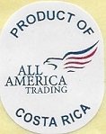 All america trading product of costa rica