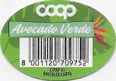 Coop avocado verde 8001120709752 c/pap 81 raccolta carta