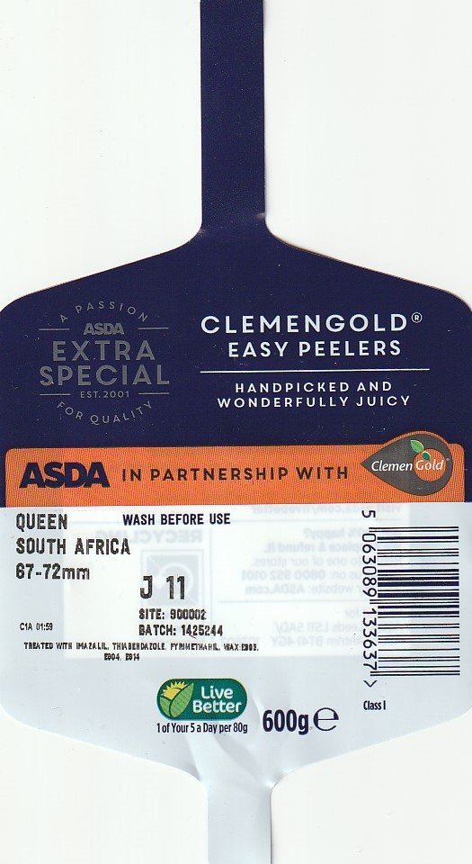 asda clemengold easy peelers