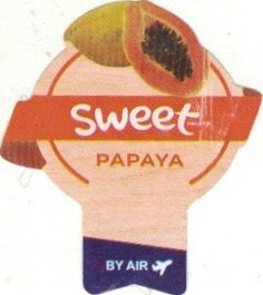 sweet fruits papaya by air
