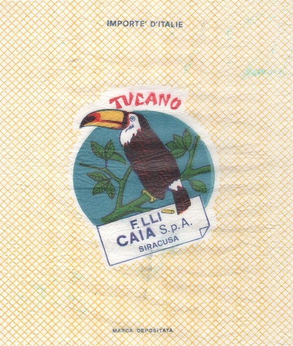 Tucano f.lli caia s.p.a. siracusa importe d italie marca deposita