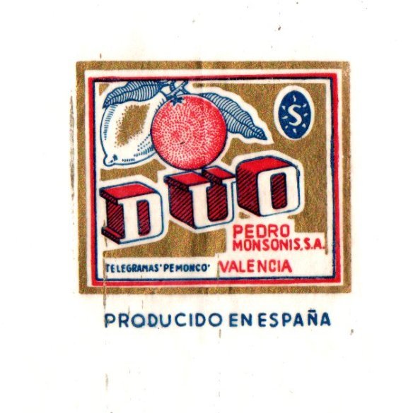 duo pedro monsonis s.a. valencia producido en espana