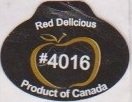 Red delicious #4016 product of canada