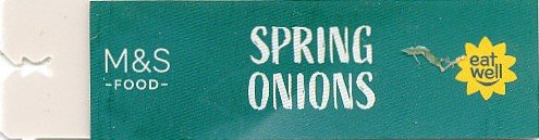 m & s food eat well spring onions