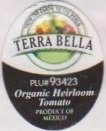 Terra bella plu #93423 organic heirloom tomato mexico
