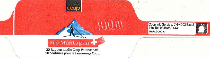 coop pro montagna 800 m 20 rappen an die coop patenschaft