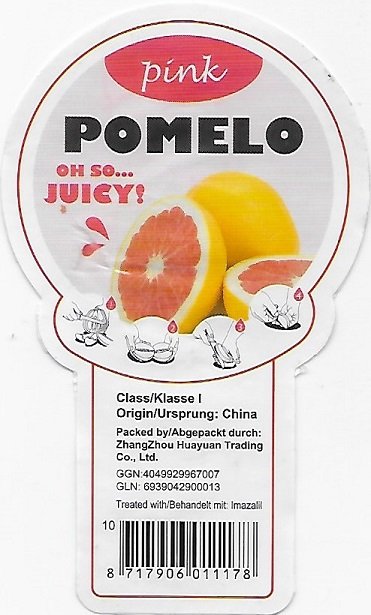 Pink pomelo oh so... juicy! origin china 8717906011178
