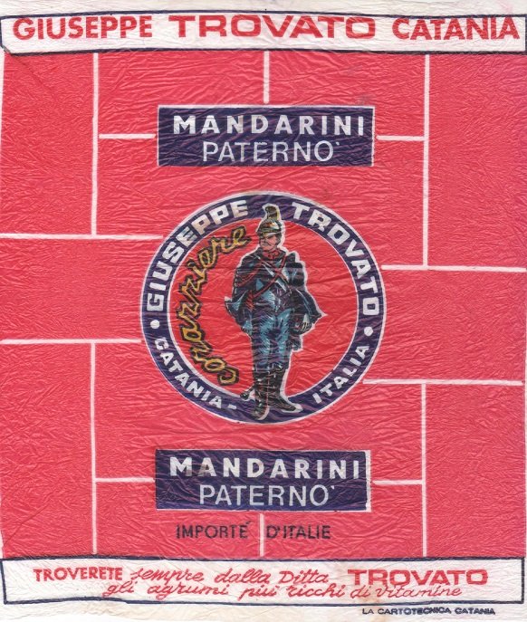 Corazziere giuseppe trovato catania italia mandarini paterno importe d italie