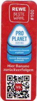 rewe best wahl #100 pro planet hier banane zuruckverfolgen: v6