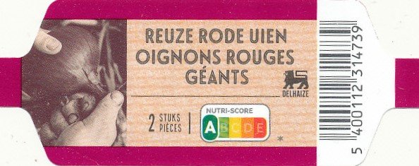 delhaize reuze rode uien oignons rouges géants 5400112314739