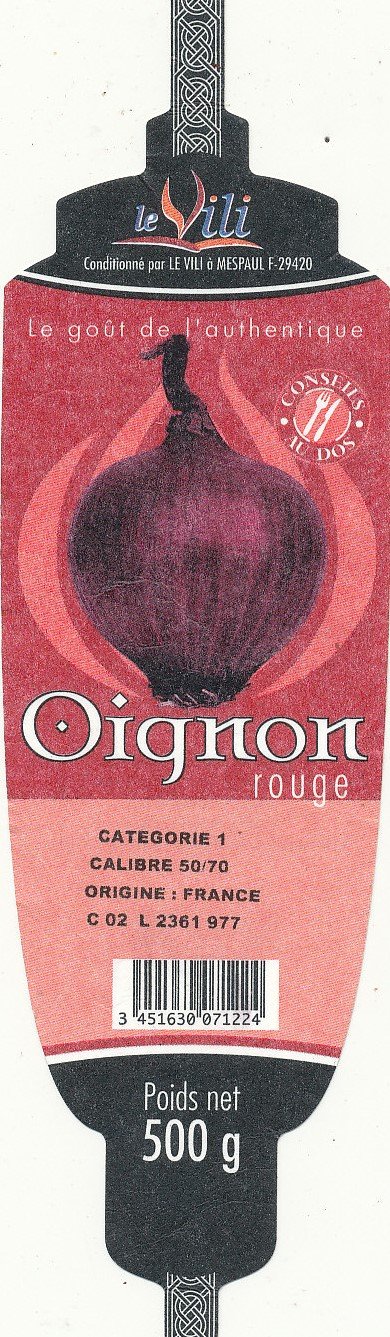 Le vili oignon rouge 3451630071224 origine france