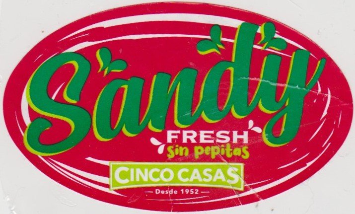Sandy fresh sin pepitas cinco casas desde 1952