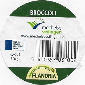Mechelse veilingen broccoli  www.mechelseveilingen.be 5400357031002 flandria