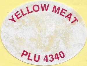 Yellow meat plu 4340