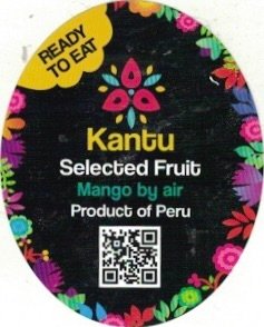 Kantu ready to eat selected fruit mango by air product of peru
