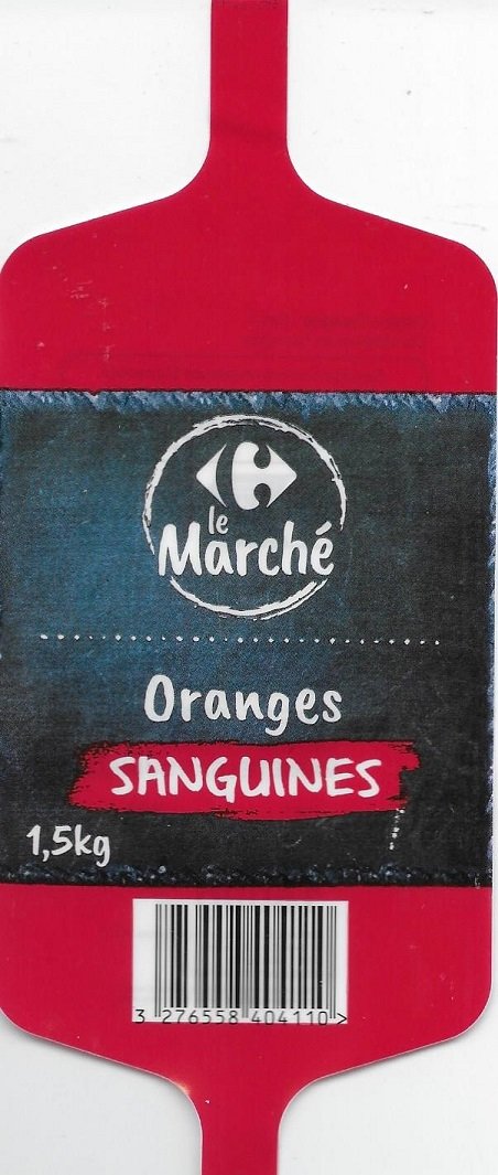 Carrefour le marche oranges sanguines 1,5kg 3276558404110 origine espagne