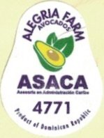 Alegria Farm avocados asaca 4771 product of dominican republic