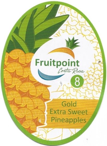 fruitpoint costa rica 8 gold extra sweet pineapples 8718836410031
