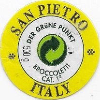 San pietro der grune punkt 500g broccoletti italy