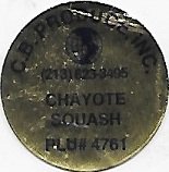 C.b.produce inc chayote squash plu #4761