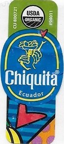 Chiquita ecuador #94011 usda organic cu800721