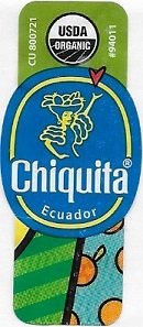 Chiquita ecuador #94011 usda organic cu800721