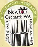 newton orchard wa keep crunchy  in the fridge granny smith 4139 suothern forest wa grown