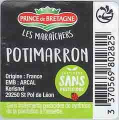 prince de bretagne les maraichers potimarron origine : France 3370569802825