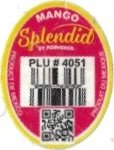 Splendid by porvenir mango plu #4051 product of mexico produit du mexique