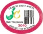 J&C Tropicals dragon fryuit white 3040 product of ecuador