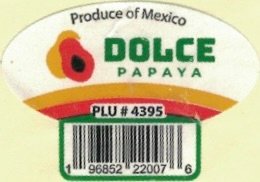 Dolce papaya produce of mexico plu #4395 196852220076