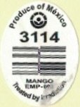 Produce of mexico 3114 mango emp-090 treated by irradition