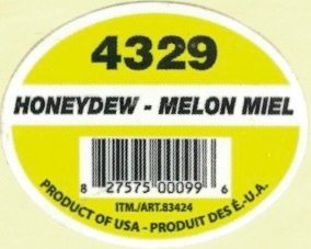 4329 honeydew melon miel 827575000996 itm./art.83424 product of usa produit des e.-u.a.
